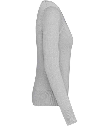 Kariban - Ladies Cotton Acrylic V Neck Sweater - Pierre Francis
