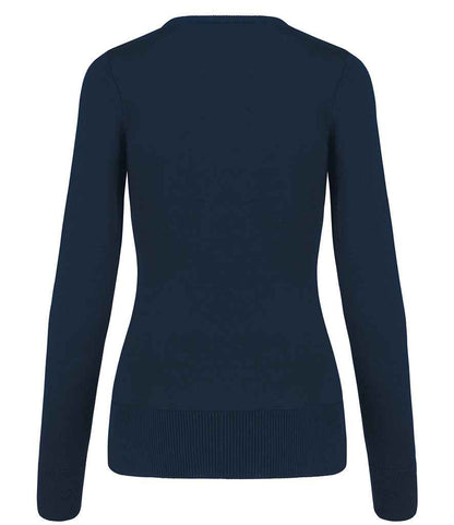 Kariban - Ladies Cotton Acrylic V Neck Sweater - Pierre Francis