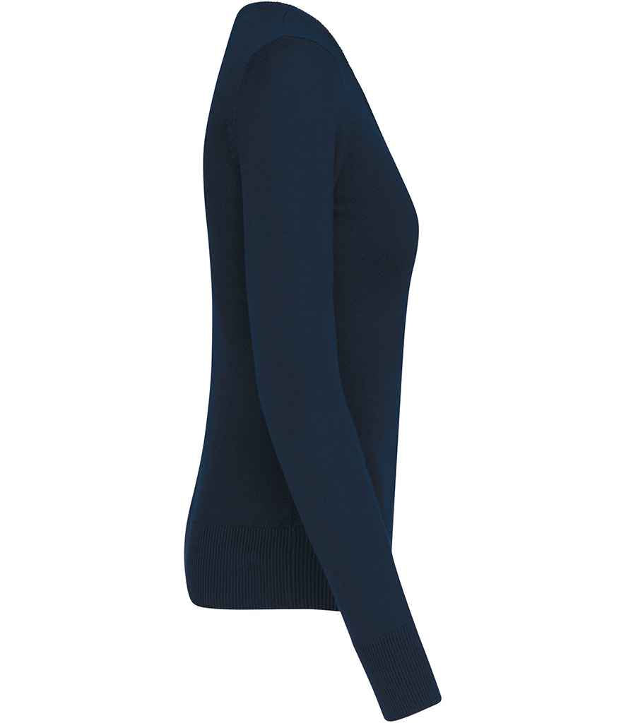 Kariban - Ladies Cotton Acrylic V Neck Sweater - Pierre Francis