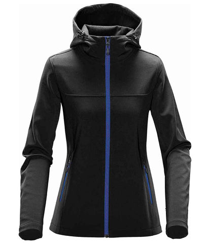 Stormtech - Ladies Orbiter Hooded Soft Shell Jacket - KSH1W BK/AZ S