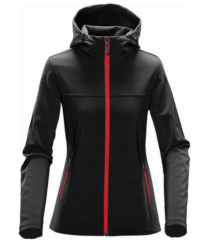 Stormtech - Ladies Orbiter Hooded Soft Shell Jacket - KSH1W BK/AZ S