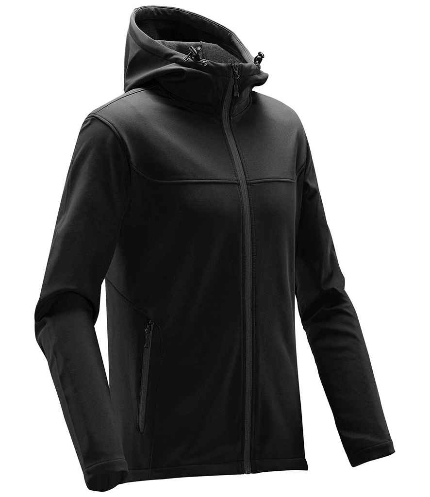 Stormtech - Orbiter Hooded Soft Shell Jacket - Black/Dolphin (Side)