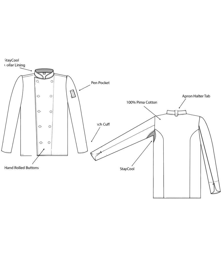 Le Chef - Long Sleeve Luxe Jacket - Pierre Francis