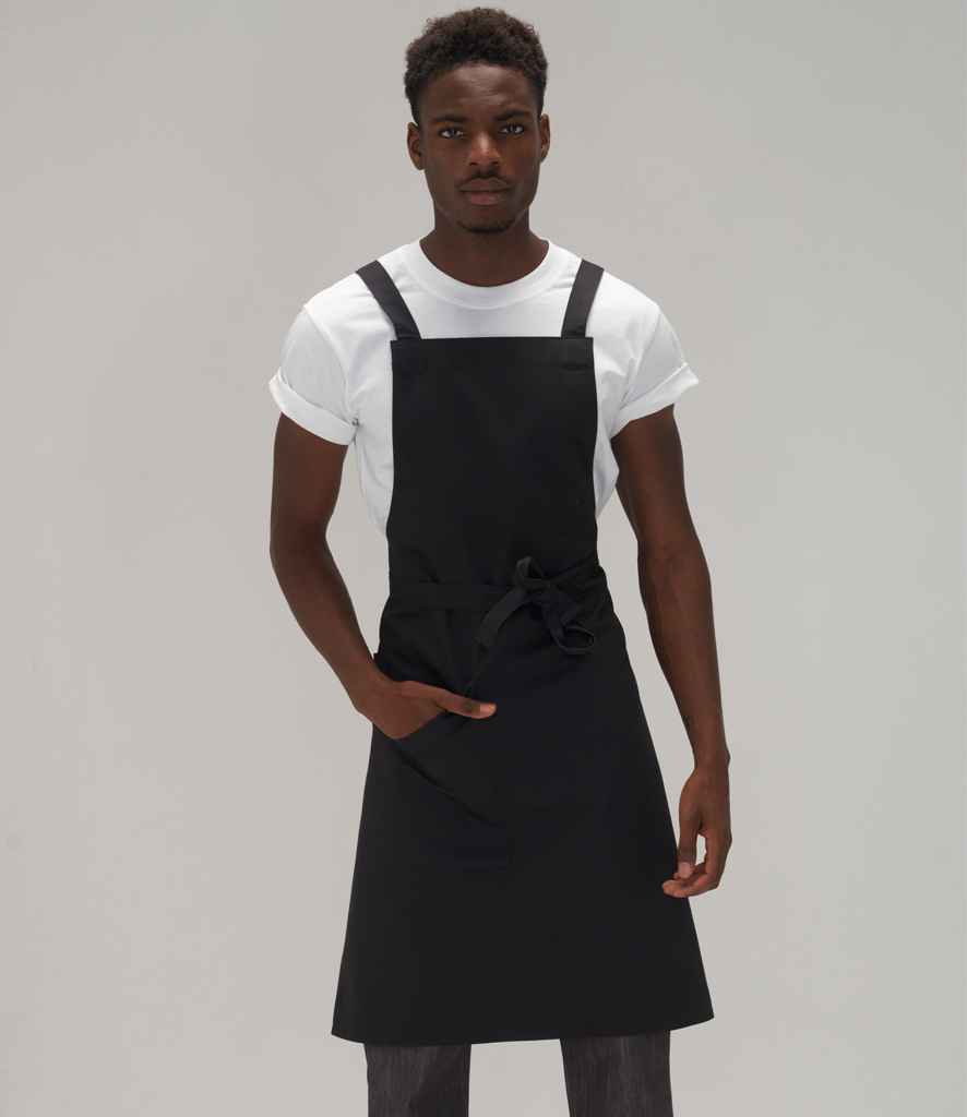 Le Chef - Crossover Bib Apron - LE102 BLK ONE