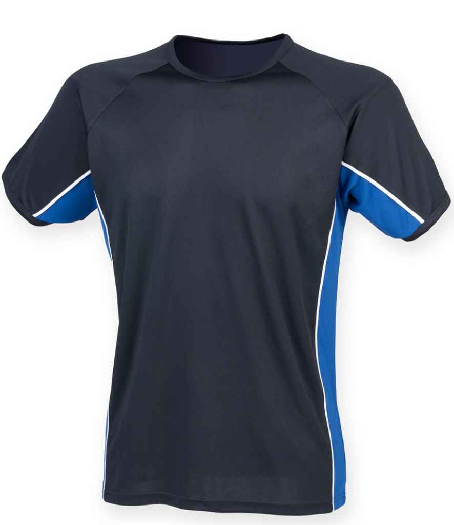 Finden and Hales - Performance Panel T-Shirt - LV240 B/R/W XS
