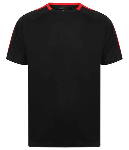 Finden and Hales - Unisex Team T-Shirt - LV290 BK/RD XS