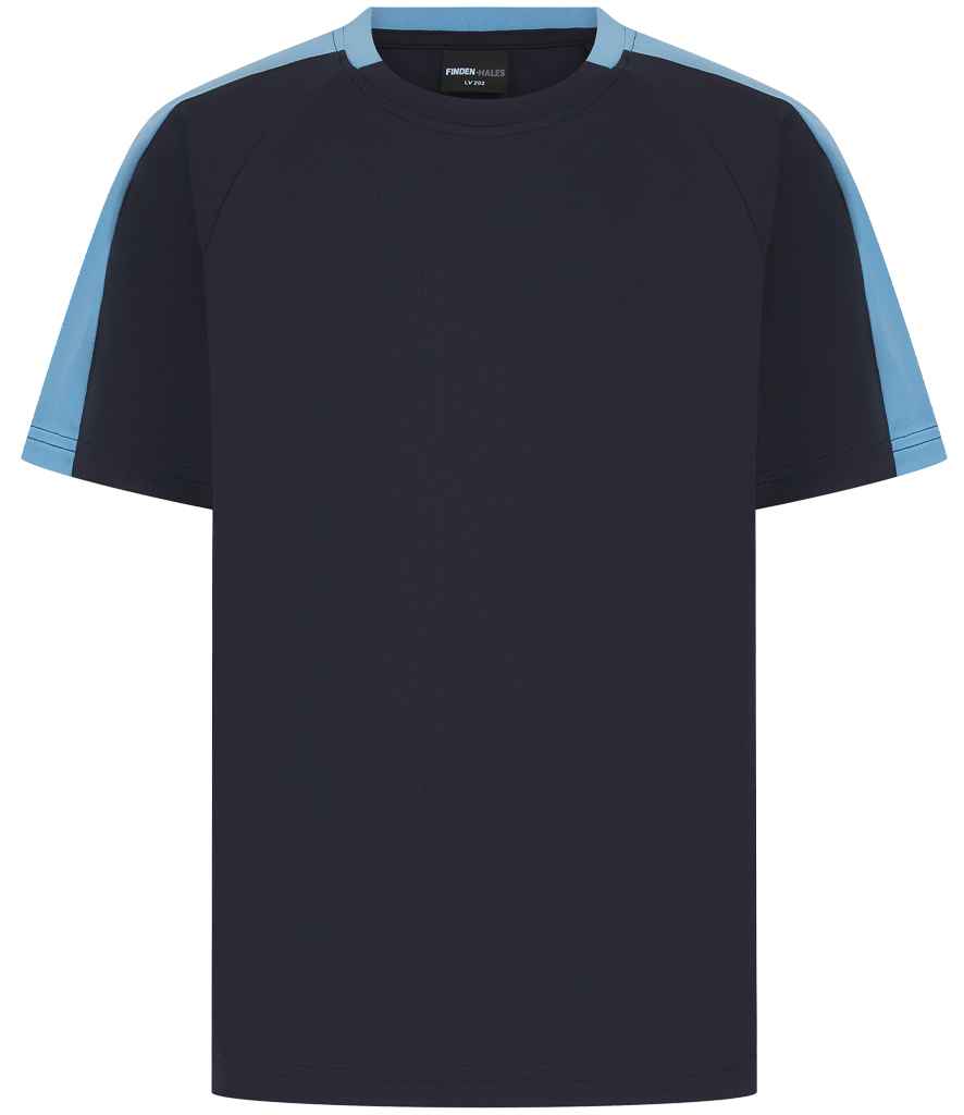 Finden + Hales - Kids Team T-Shirt - LV292 BK/RD 3-4