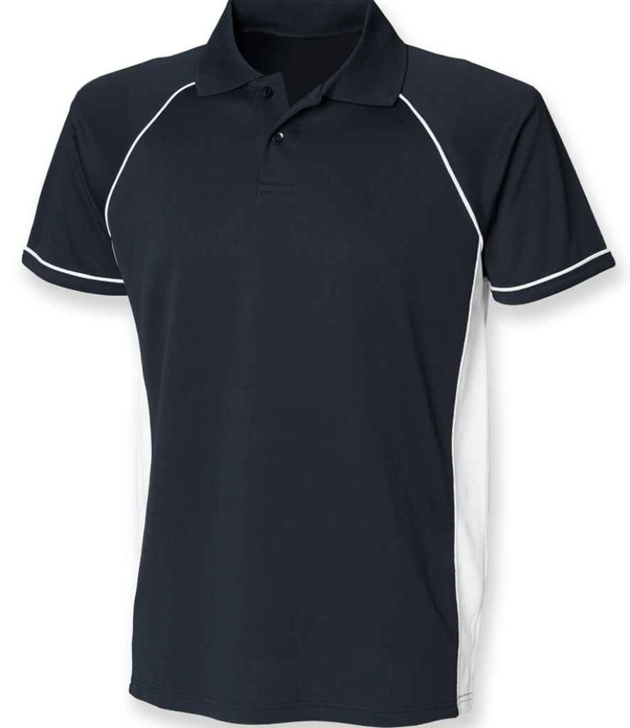 Finden and Hales - Performance Panel Polo Shirt - LV310 NV/WH XS