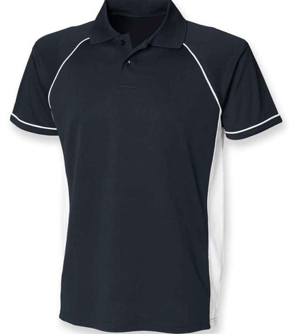 Finden and Hales - Performance Panel Polo Shirt - LV310 NV/WH XS