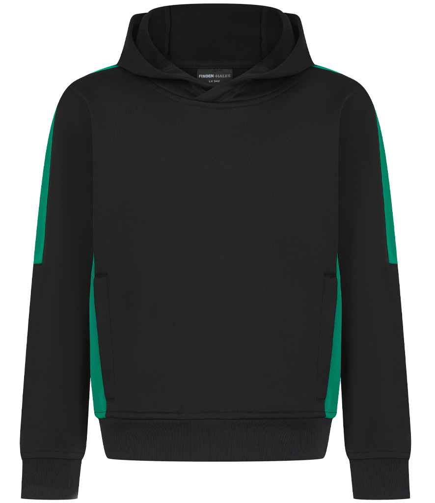 Finden + Hales - Kids Team Hoodie - LV342 BK/EM 3-4