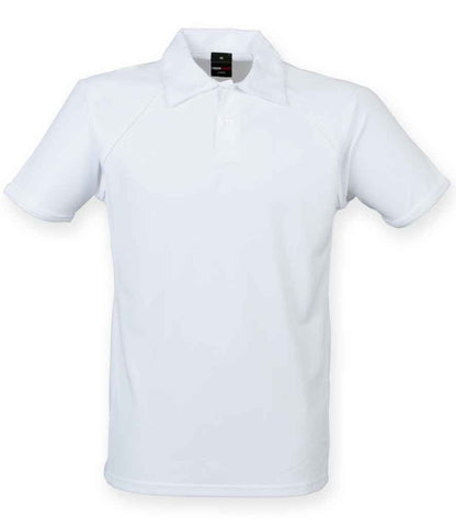Finden + Hales - Performance Piped Polo Shirt - LV370 WH/WH S
