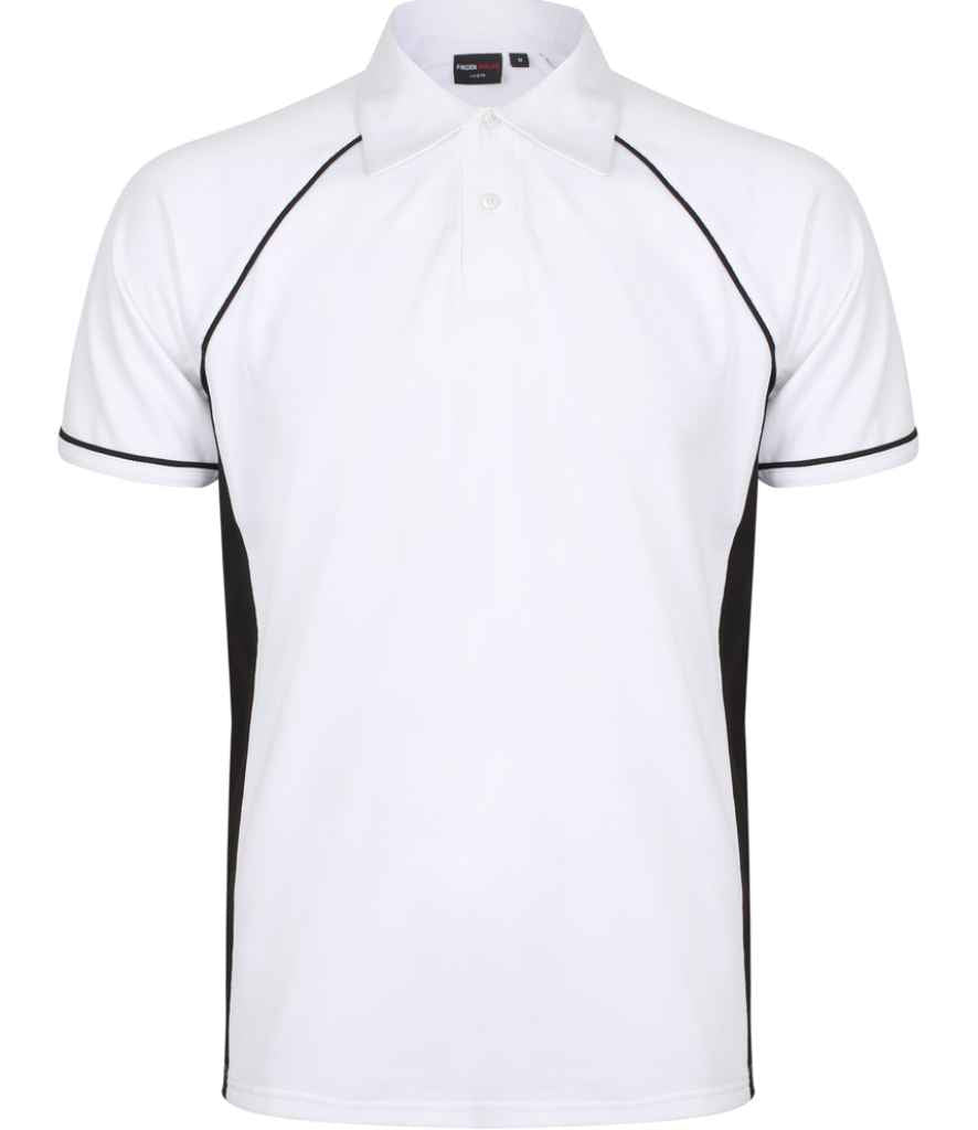 Finden + Hales - Performance Piped Polo Shirt - LV370 W/B/B S