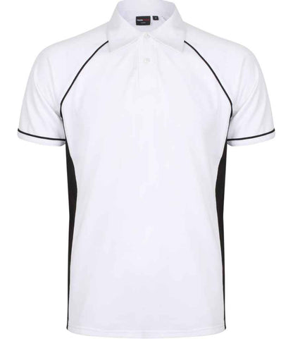 Finden + Hales - Performance Piped Polo Shirt - LV370 W/B/B S
