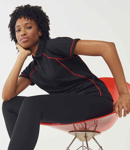 Finden + Hales - Ladies Performance Piped Polo Shirt - Pierre Francis