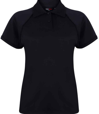 Finden + Hales - Ladies Performance Piped Polo Shirt - LV371 NV/NV S