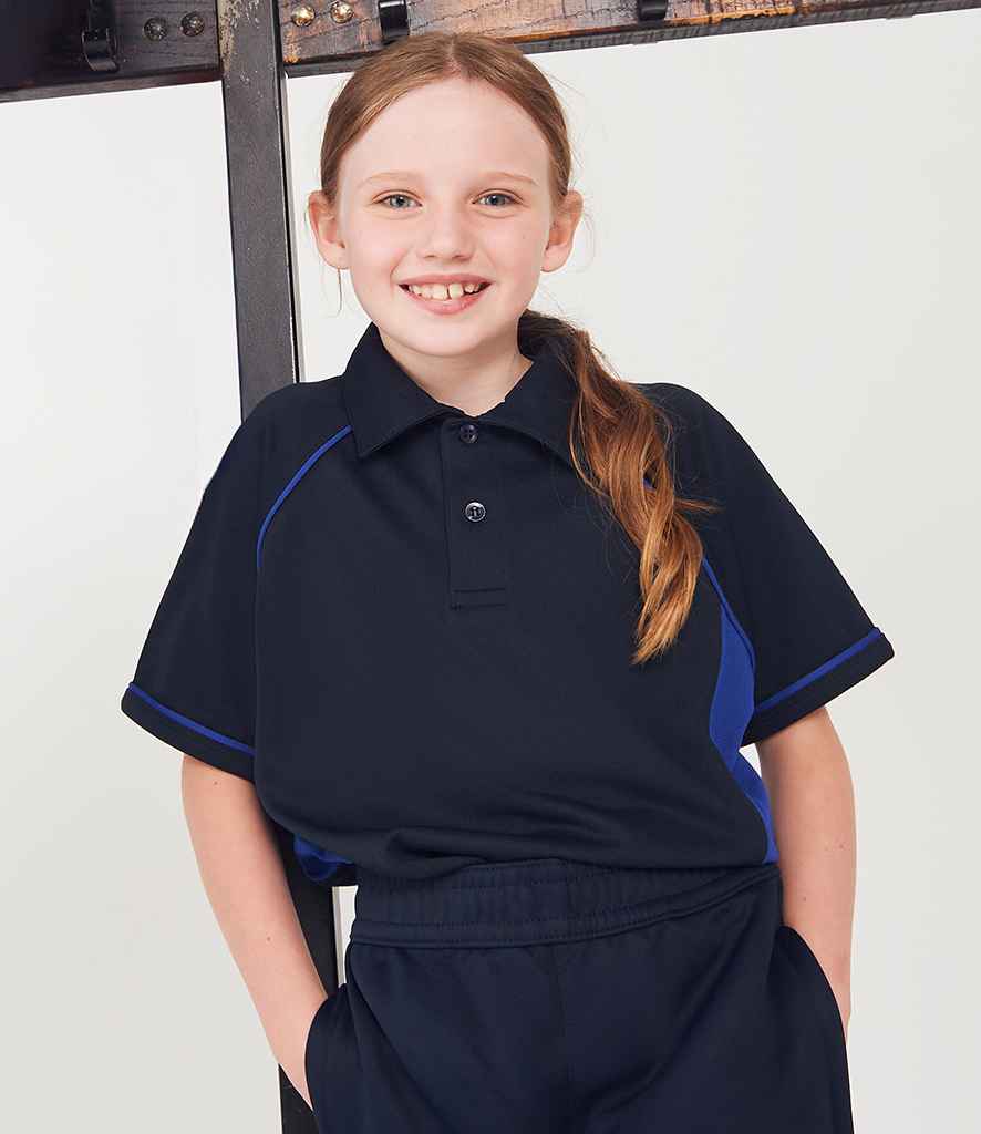 Finden + Hales Kids Performance Piped Polo Shirt