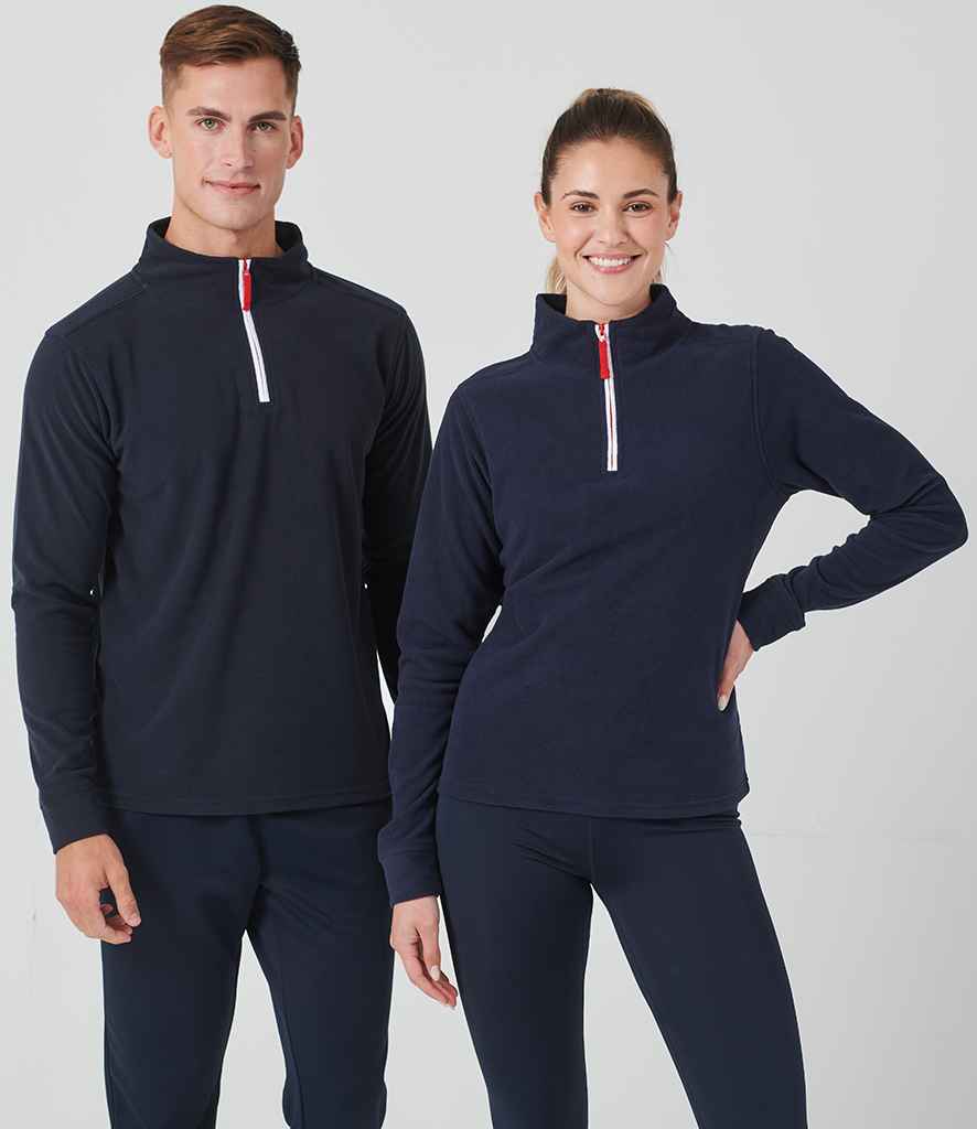 Finden and Hales - Zip Neck Piped Micro Fleece - Pierre Francis
