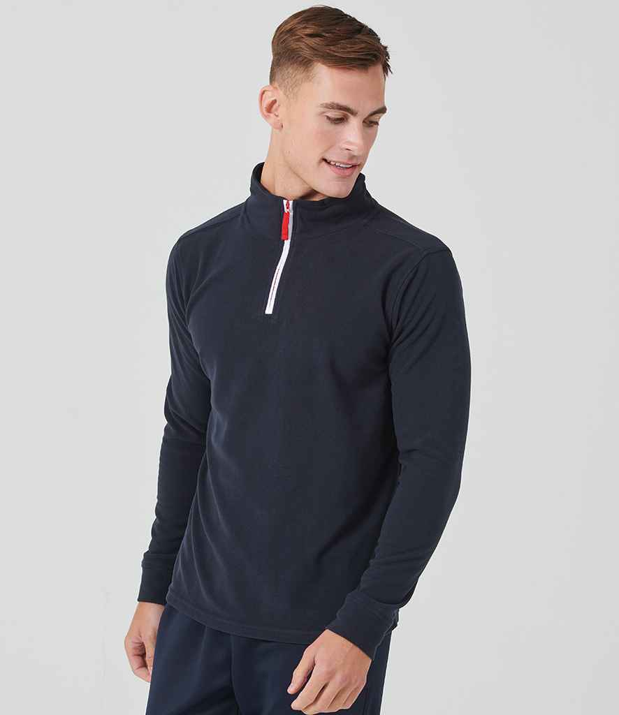 Finden and Hales - Zip Neck Piped Micro Fleece - Pierre Francis
