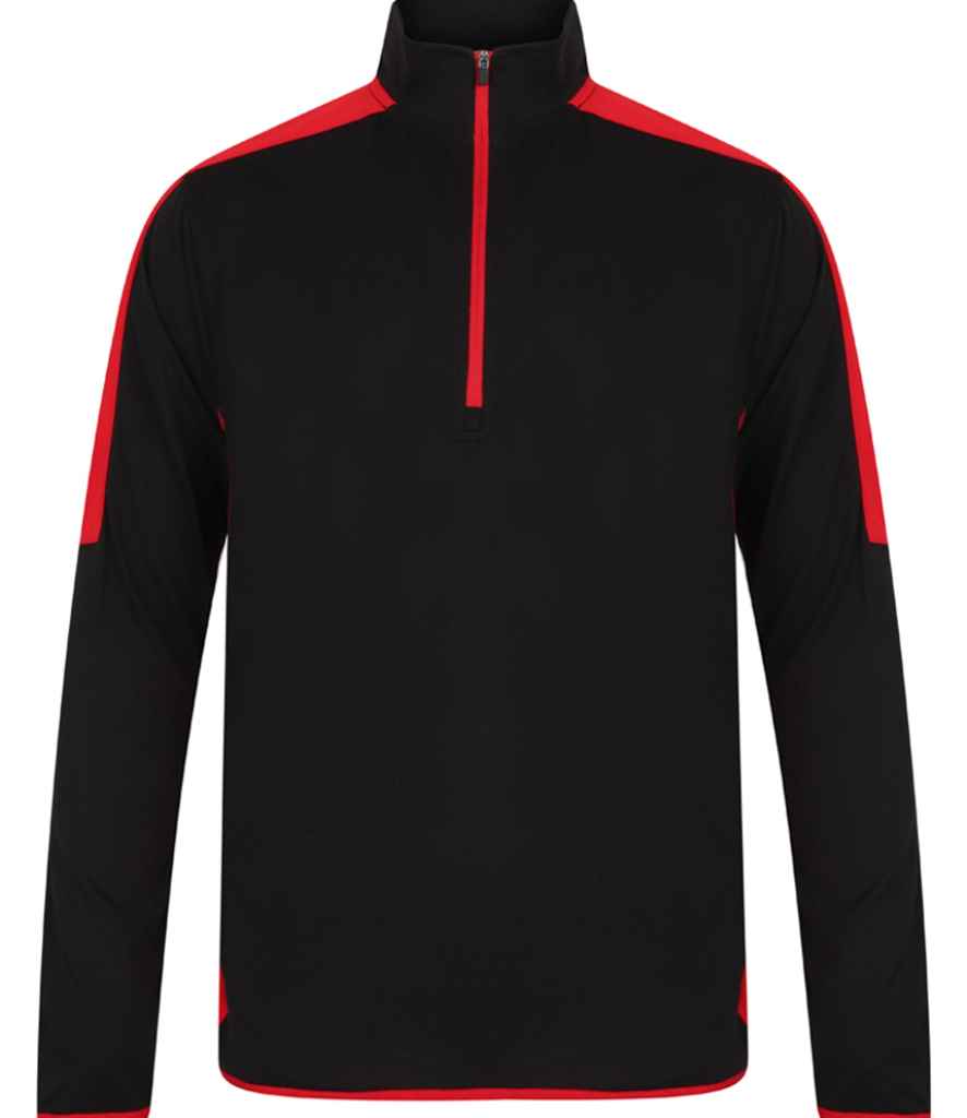 Finden and Hales - Contrast Zip Neck Midlayer Top - Pierre Francis