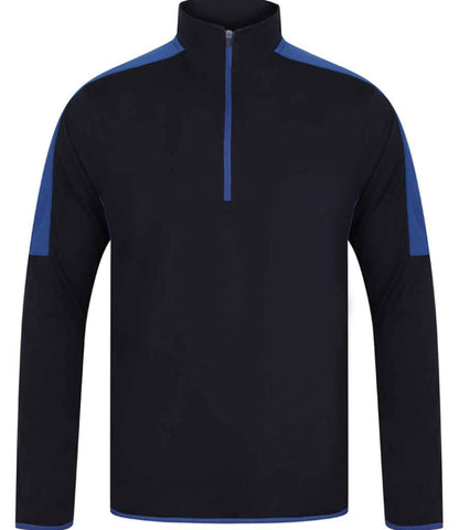 Finden and Hales - Contrast Zip Neck Midlayer Top - Pierre Francis