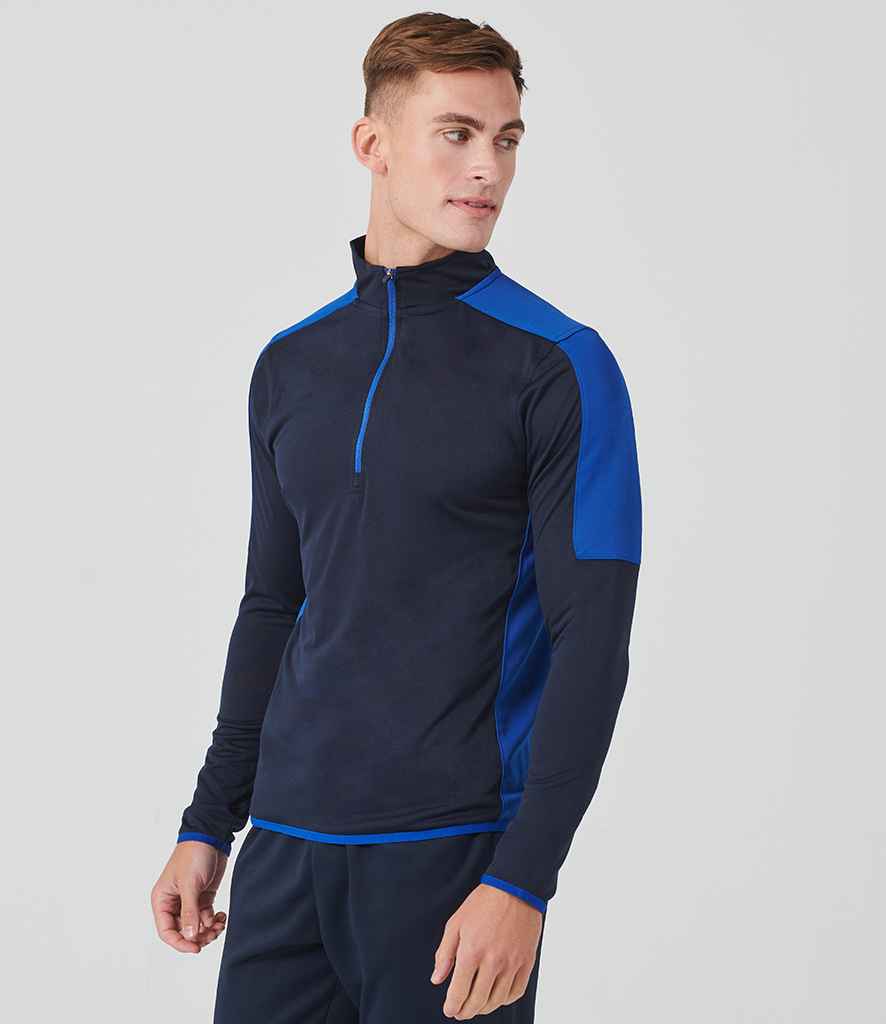 Finden and Hales - Contrast Zip Neck Midlayer Top - Pierre Francis