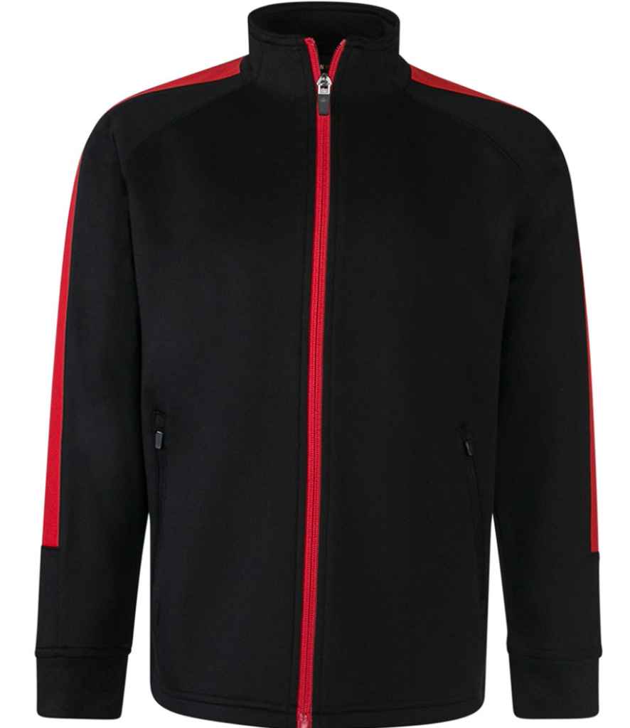 Finden and Hales - Kids Knitted Tracksuit Top - LV873 BK/RD 3-4