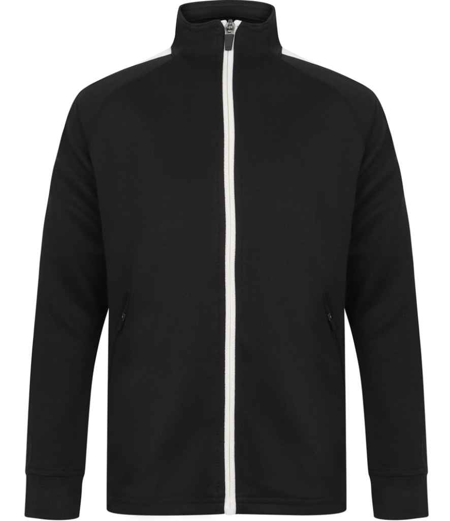 Finden and Hales - Kids Knitted Tracksuit Top - LV873 BK/WH 3-4