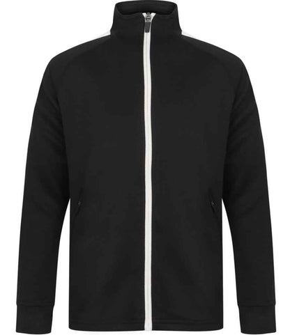 Finden and Hales - Kids Knitted Tracksuit Top - LV873 BK/WH 3-4