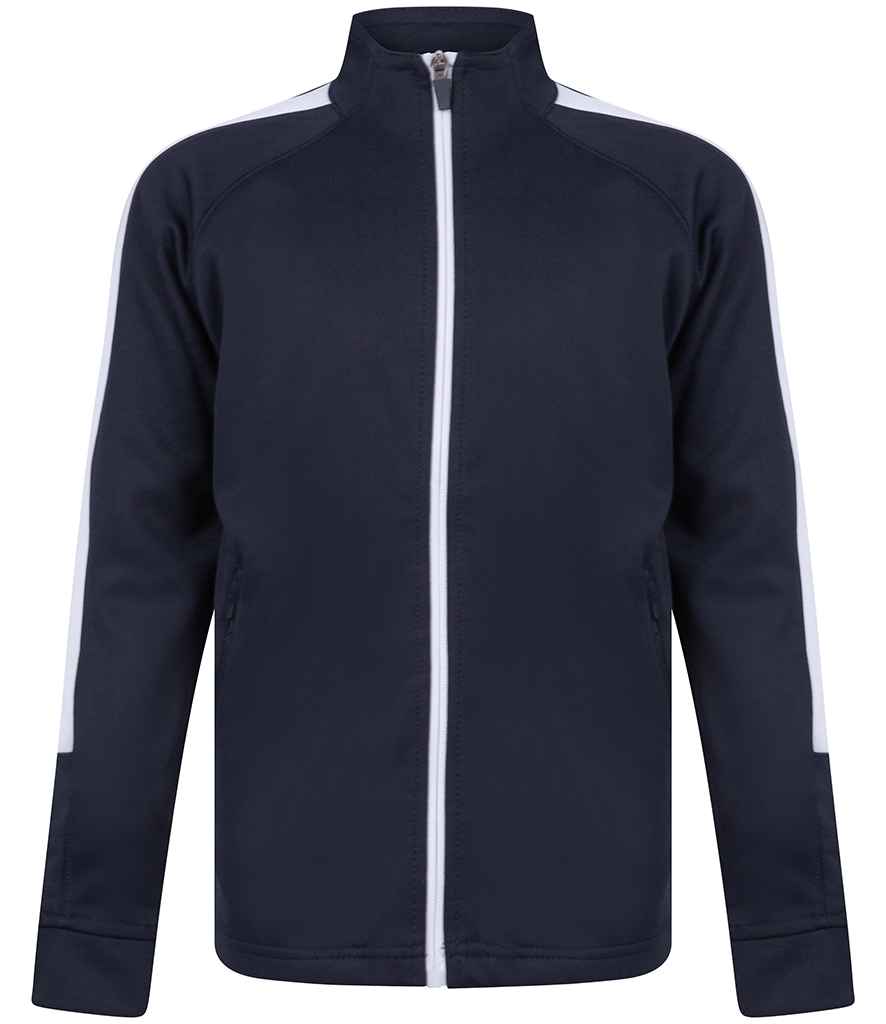 Finden and Hales - Kids Knitted Tracksuit Top - LV873 NV/WH 3-4