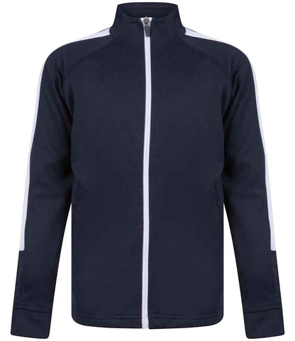 Finden and Hales - Kids Knitted Tracksuit Top - LV873 NV/WH 3-4