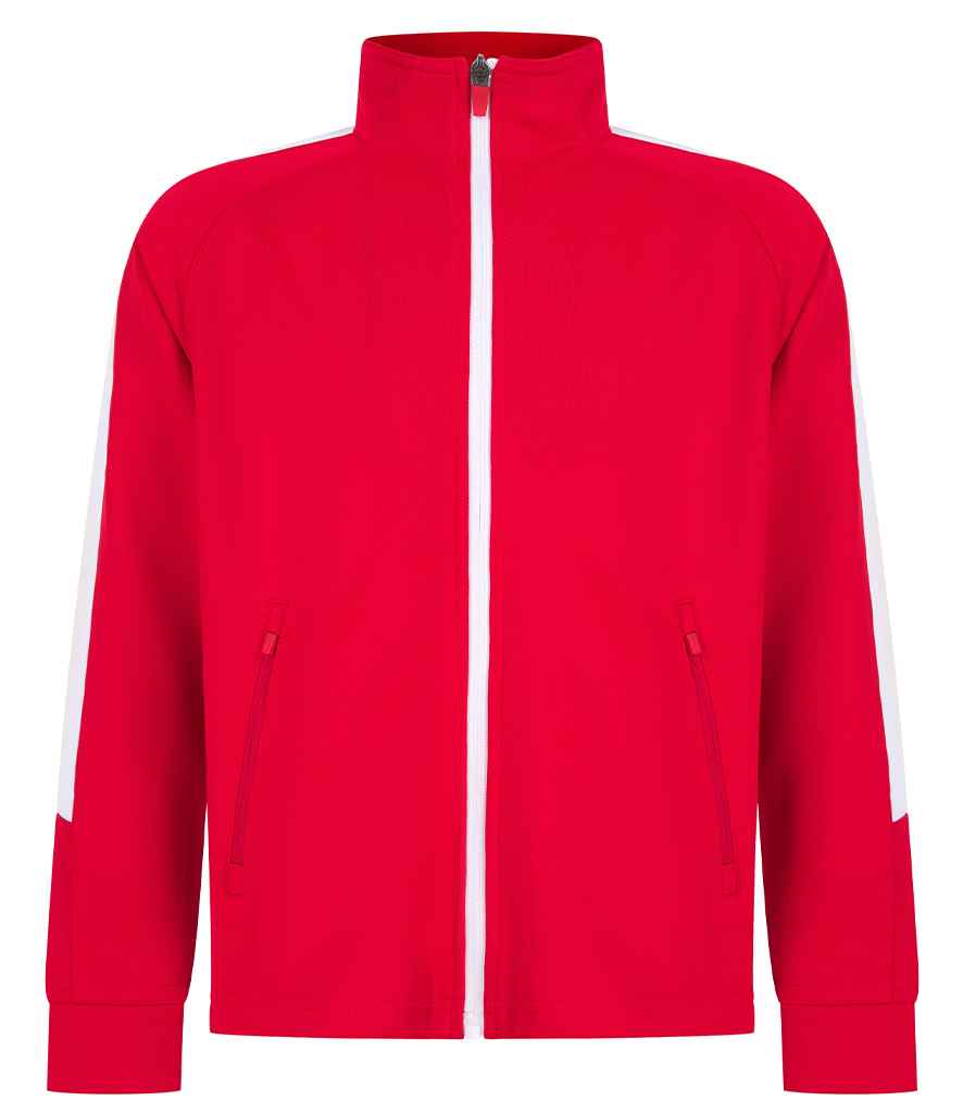 Finden and Hales - Kids Knitted Tracksuit Top - LV873 RD/WH 3-4