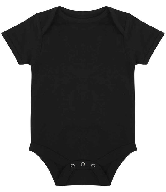 Larkwood - Essential Short Sleeve Baby Bodysuit - LW500T BLK 0-3