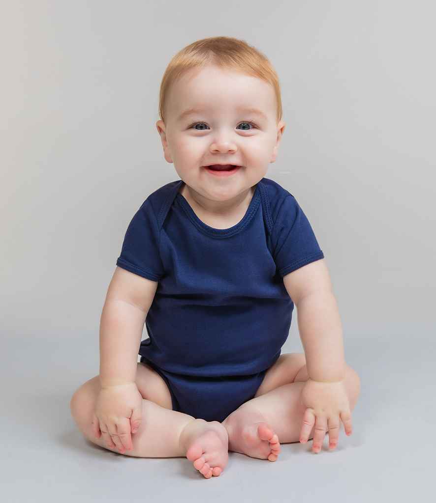 Larkwood Short Sleeve Baby Bodysuit - LW55T NAV 0-3