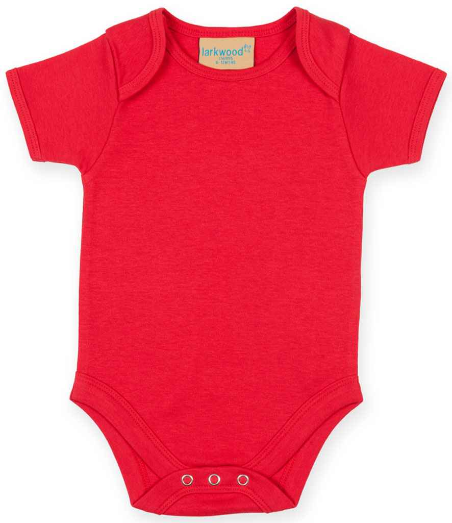 Larkwood Short Sleeve Baby Bodysuit - LW55T RED 0-3