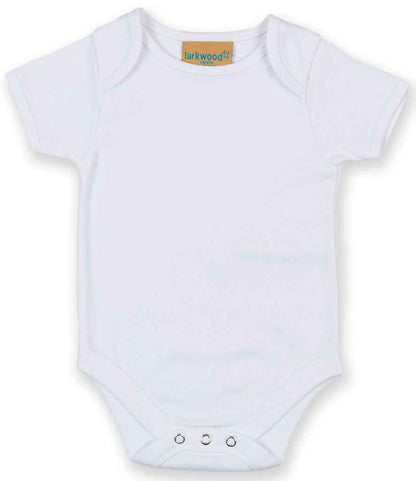 Larkwood Short Sleeve Baby Bodysuit - LW55T WHI 0-3