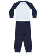 Larkwood - Baby / Toddler Pyjamas - Navy/White (Back)
