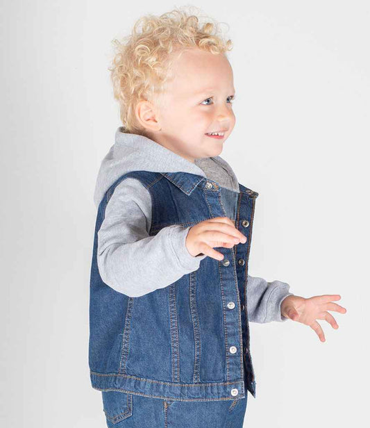 Larkwood - Kids Denim Jacket - LW750 BLU 6-12