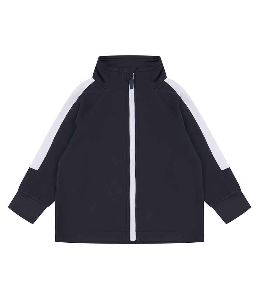 Larkwood - Baby/Toddler Tracksuit Top - LW820 BK/WH 0-6