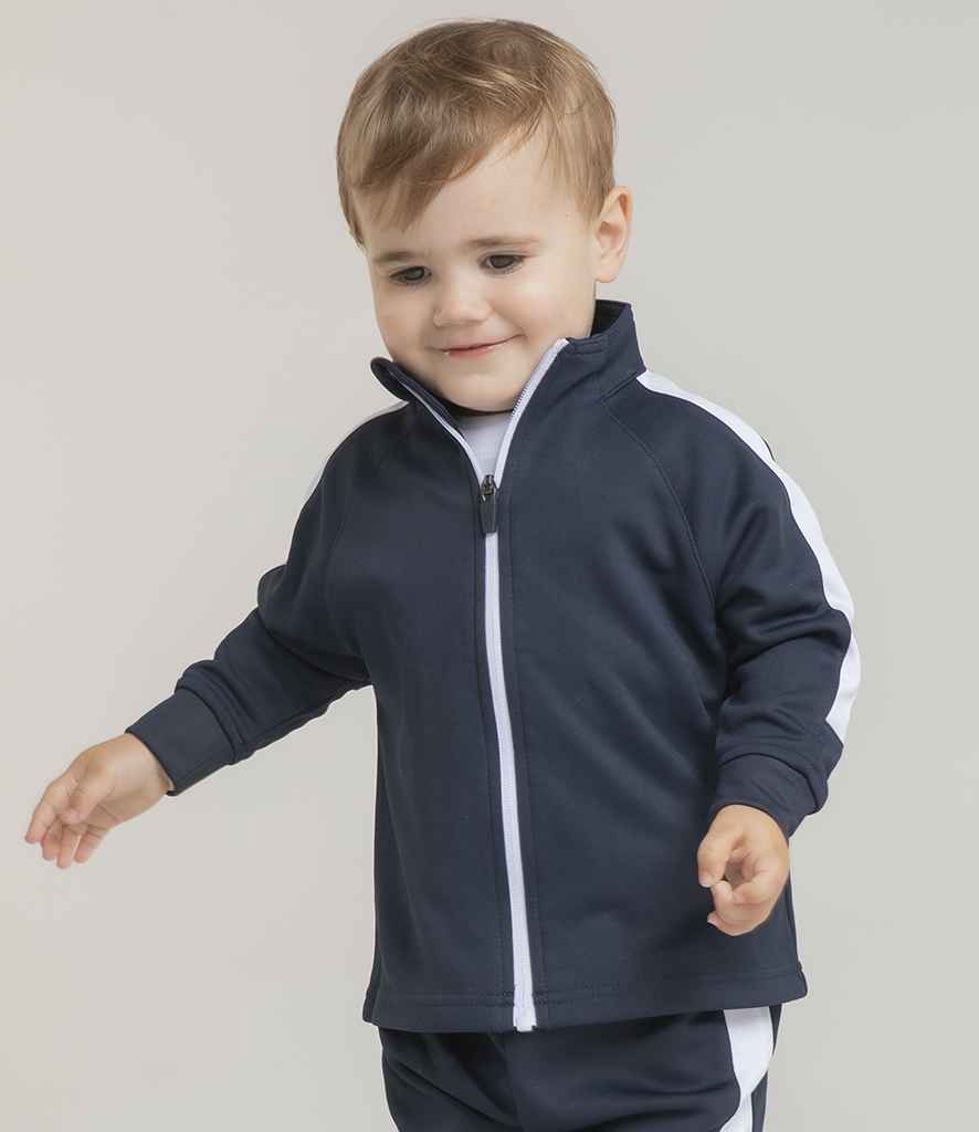 Larkwood - Baby/Toddler Tracksuit Top - LW820 NV/WH 0-6