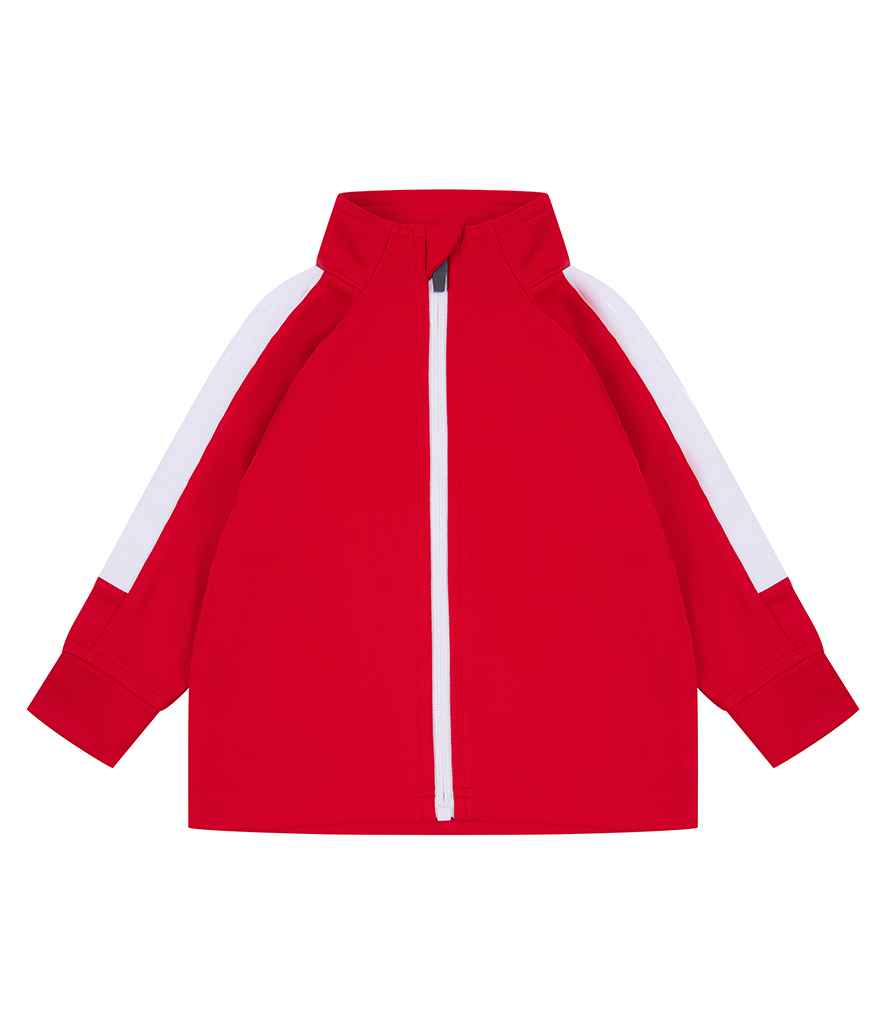 Larkwood - Baby/Toddler Tracksuit Top - LW820 RD/WH 0-6