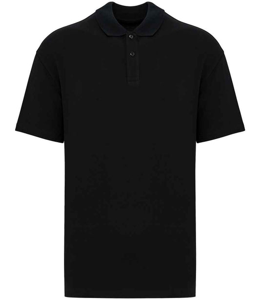 Native Spirit - Drop Shoulder Piqué Polo Shirt - NS204 BLK XS