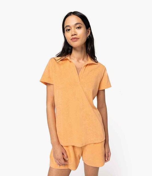 Native Spirit - Ladies Terry Towel Polo Shirt - Pierre Francis