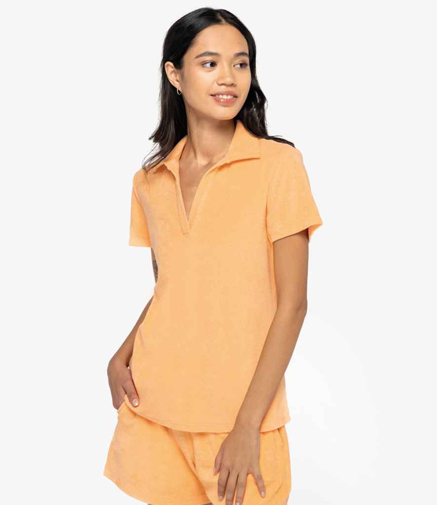 Native Spirit - Ladies Terry Towel Polo Shirt - Pierre Francis