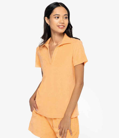 Native Spirit - Ladies Terry Towel Polo Shirt - Pierre Francis