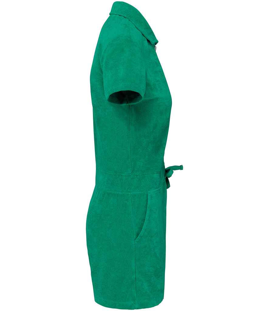 Native Spirit Ladies Eco Friendly Terry Towel Short Overall - Pierre Francis