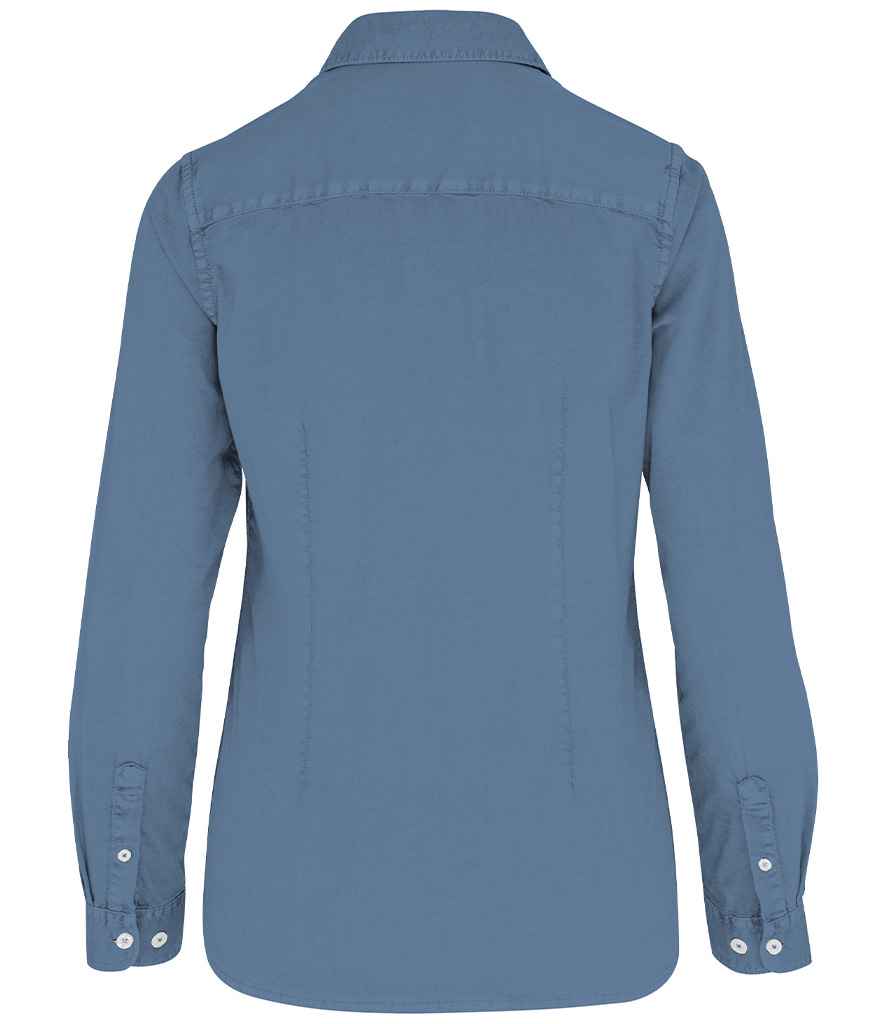 Native Spirit - Ladies Washed Long Sleeve Shirt - Pierre Francis