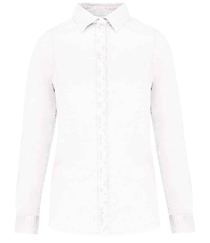Native Spirit - Ladies Washed Long Sleeve Shirt