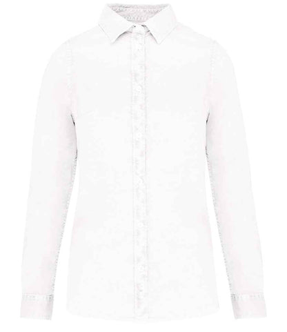 Native Spirit - Ladies Washed Long Sleeve Shirt