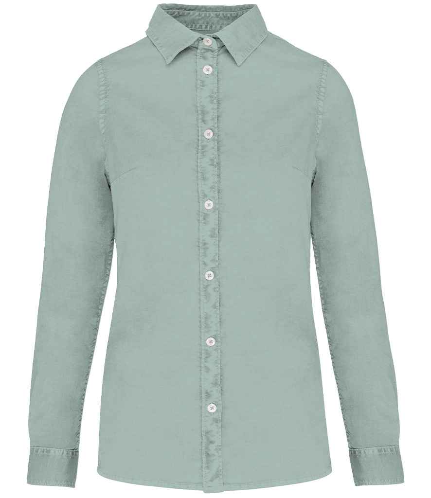 Native Spirit - Ladies Washed Long Sleeve Shirt
