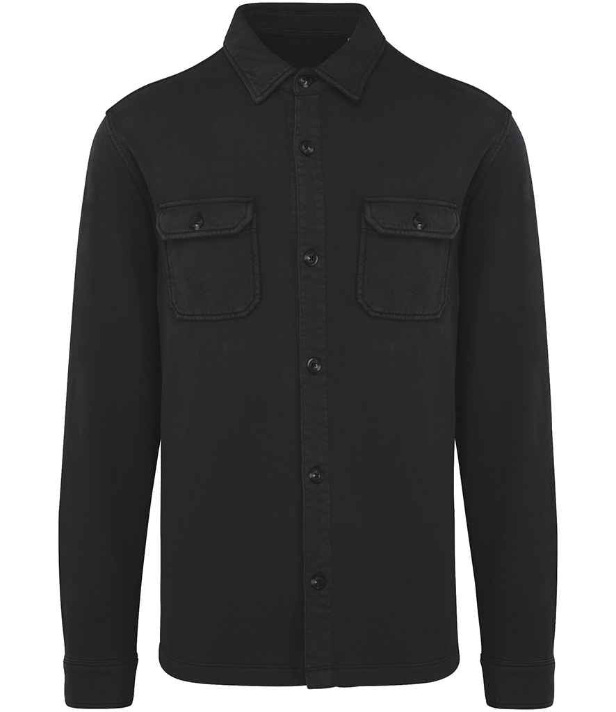 Native Spirit - Faded Brushed Fleece Overshirt - Pierre Francis